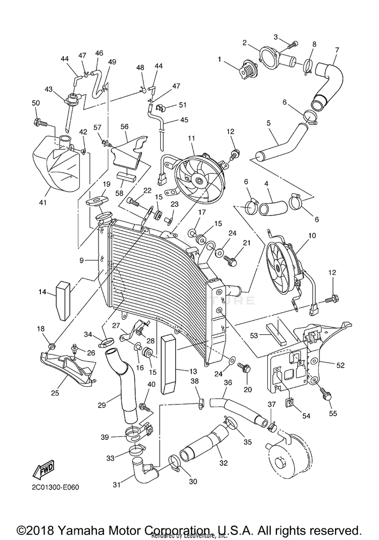Radiator Hose Schematic