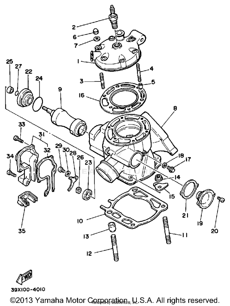 Cylinder Yz250l Schematic