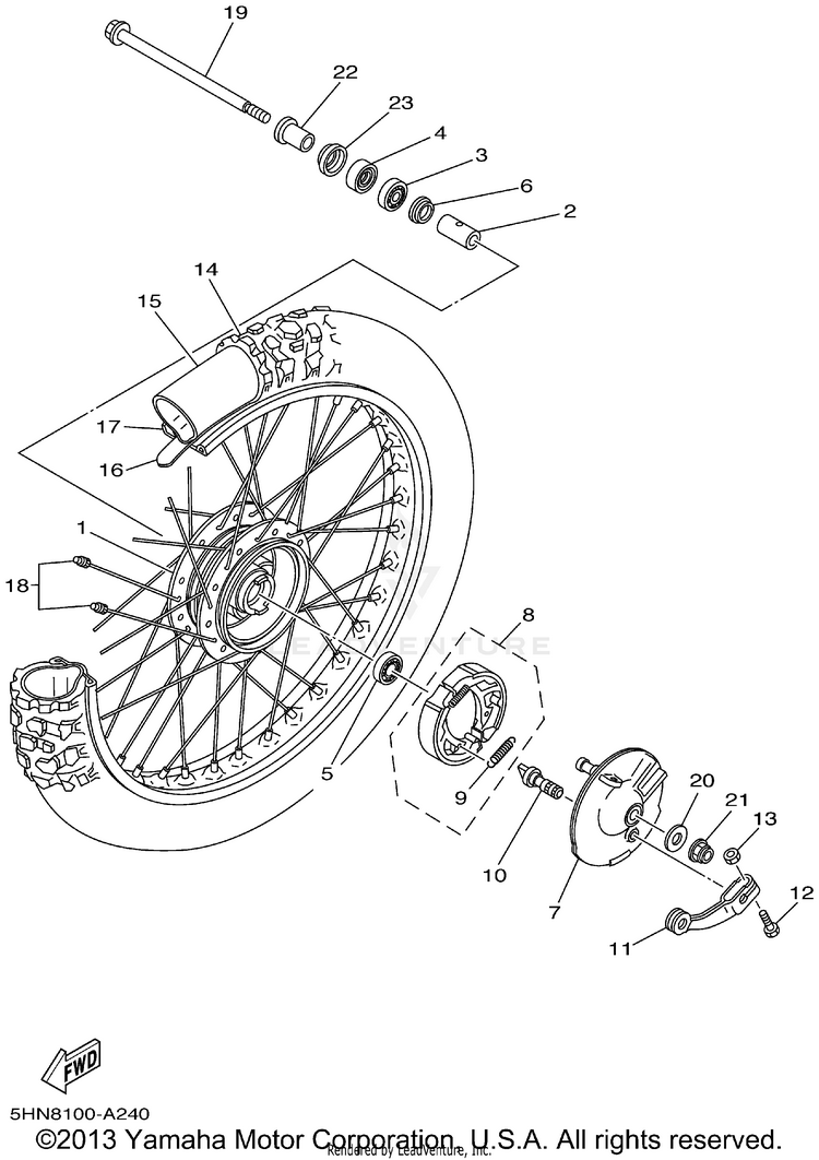 Front Wheel Schematic