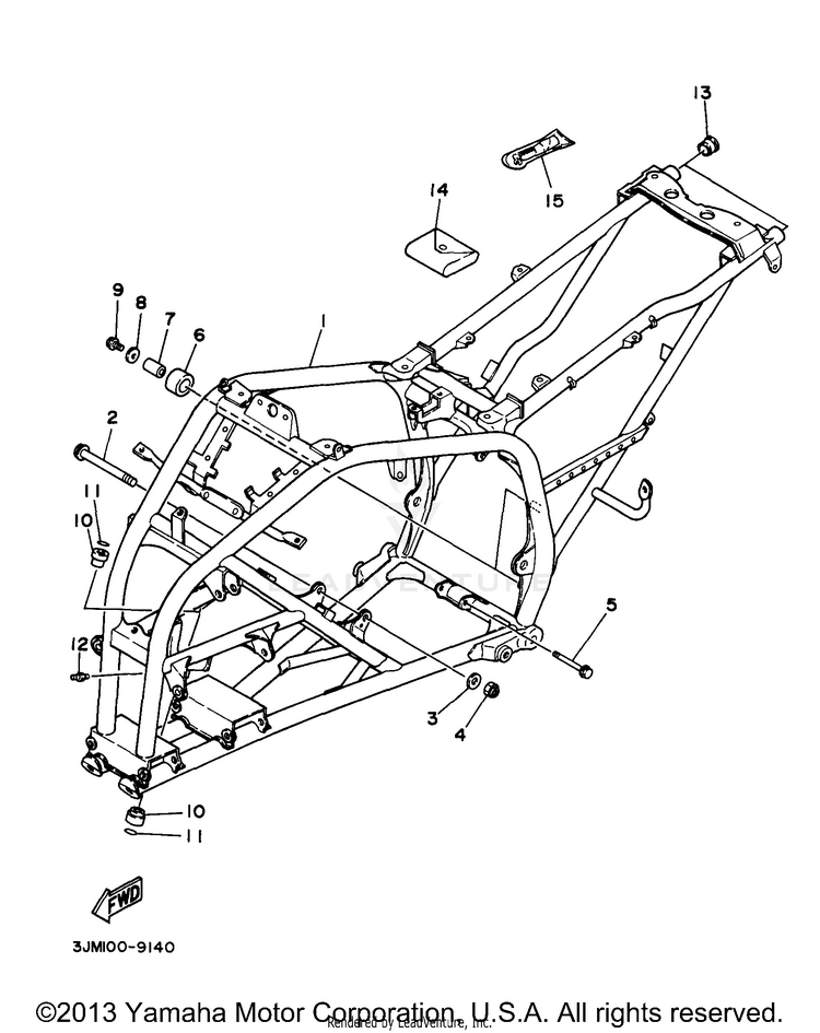 Frame BLASTER - YFS200J - 1997 Schematic