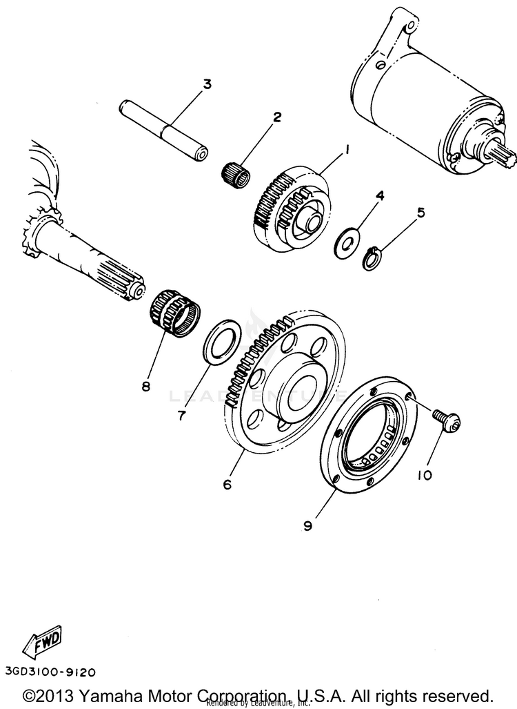 Starter Clutch Schematic