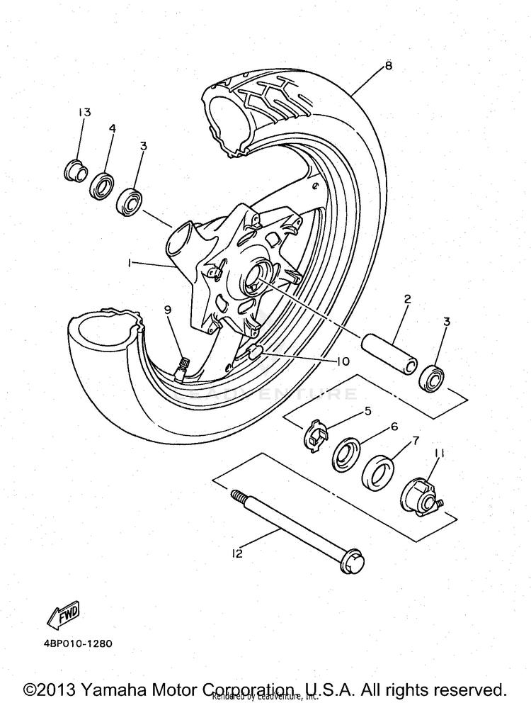 Front Wheel Schematic