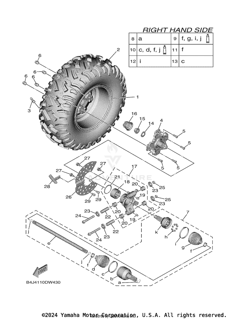 Rear Wheel 2 Schematic