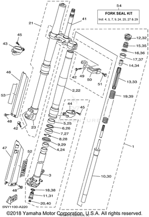 Front Fork Schematic