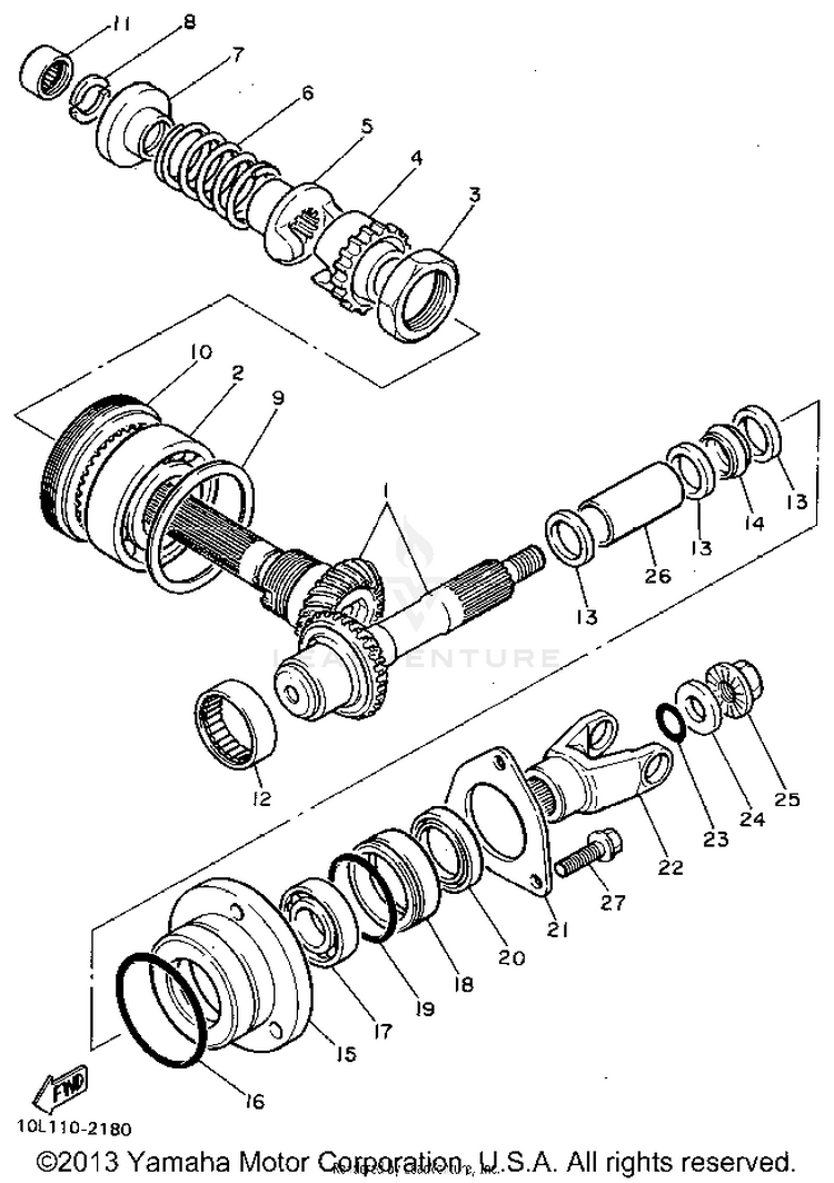 Middle Drive Gear Schematic