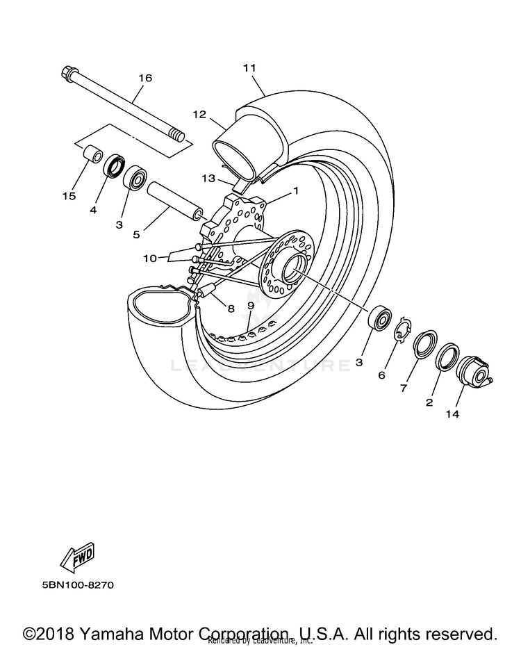 Front Wheel Schematic