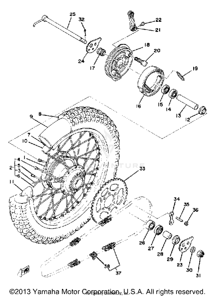 Rear Wheel Schematic