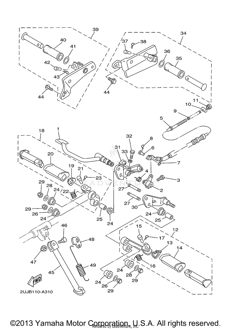 Stand Footrest Schematic