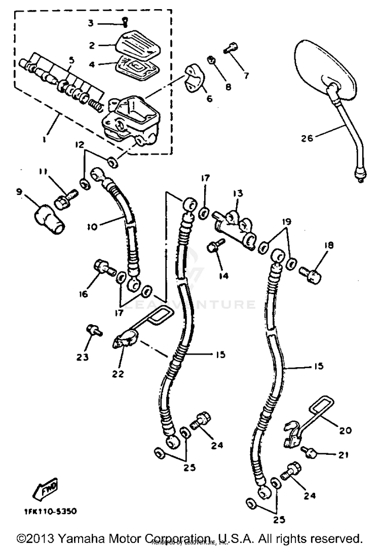 Front Master Cylinder 1 Schematic