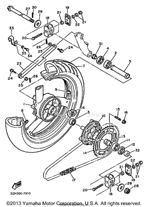 Rear Wheel Schematic