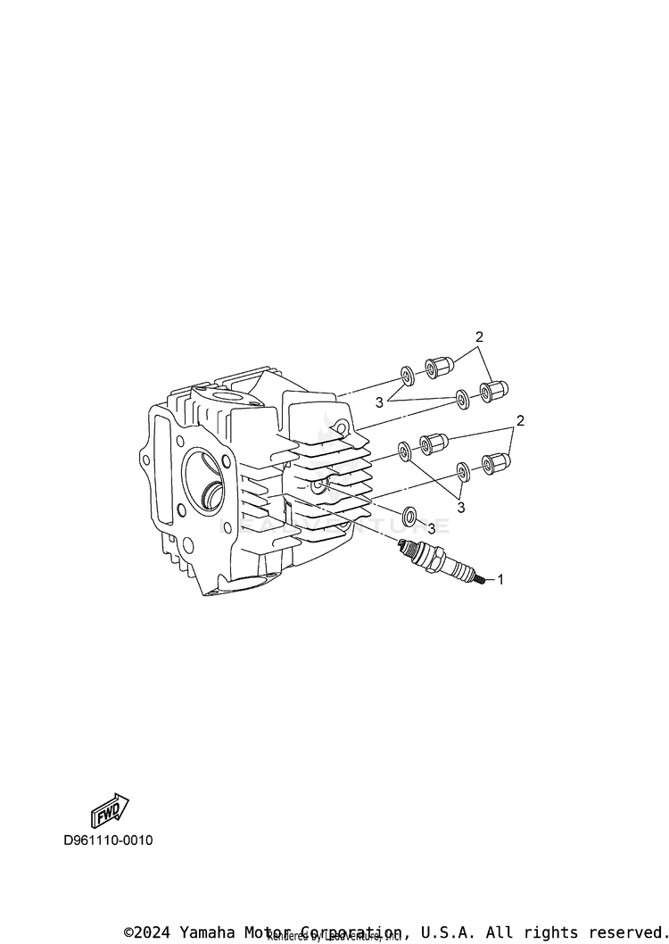 Spark Plug GRIZZLY 110 - YFM01GYXTG - 2026 Schematic