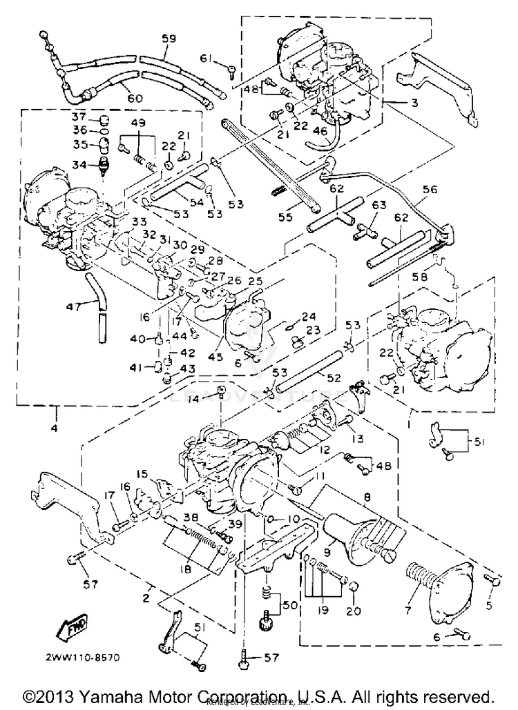 Carburetor California Model Only Schematic
