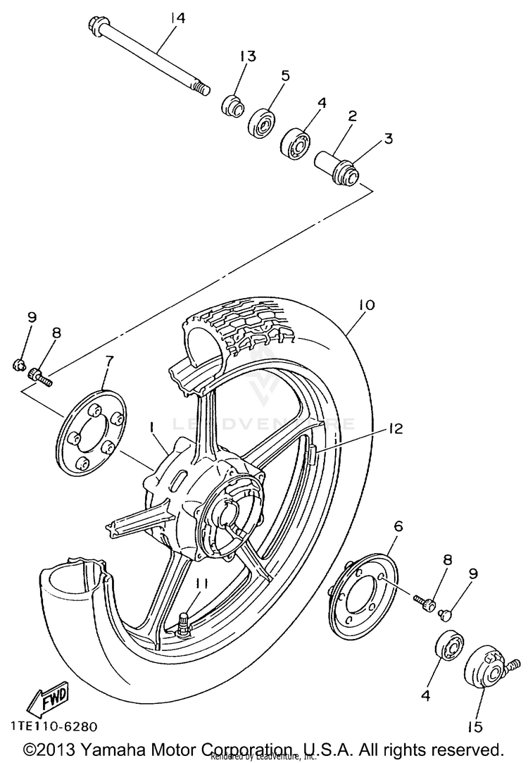Front Wheel Schematic