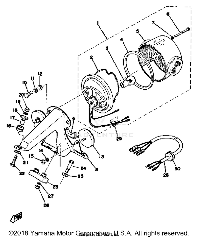 Taillight 250b - C - 400b - C Schematic