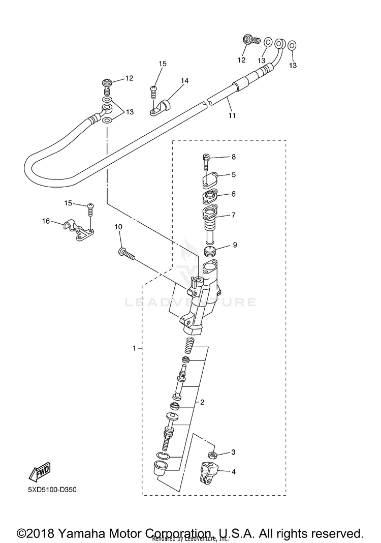 Rear Master Cylinder Schematic