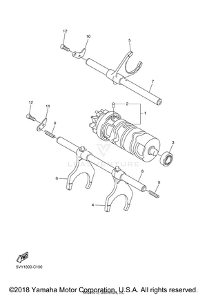 Shift Cam Fork Schematic