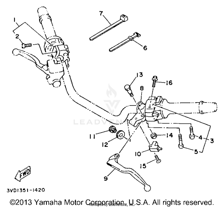 Handle Switch Lever Schematic