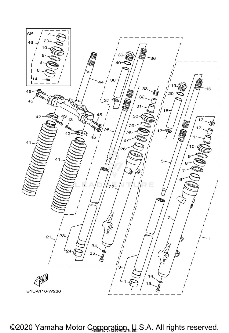 Front Fork Schematic