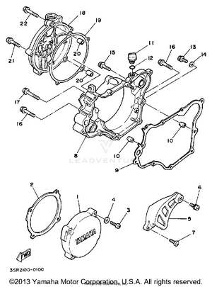 Crankcase Cover 1 Schematic