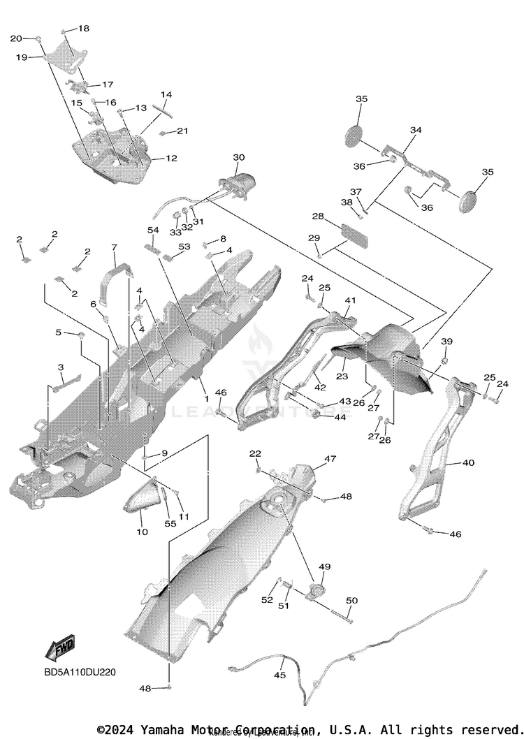Rear Fender Schematic