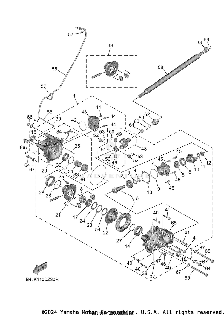 Front Differential Schematic