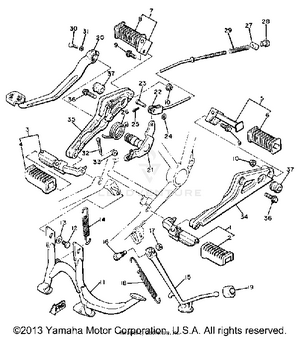 Stand Footrest Schematic