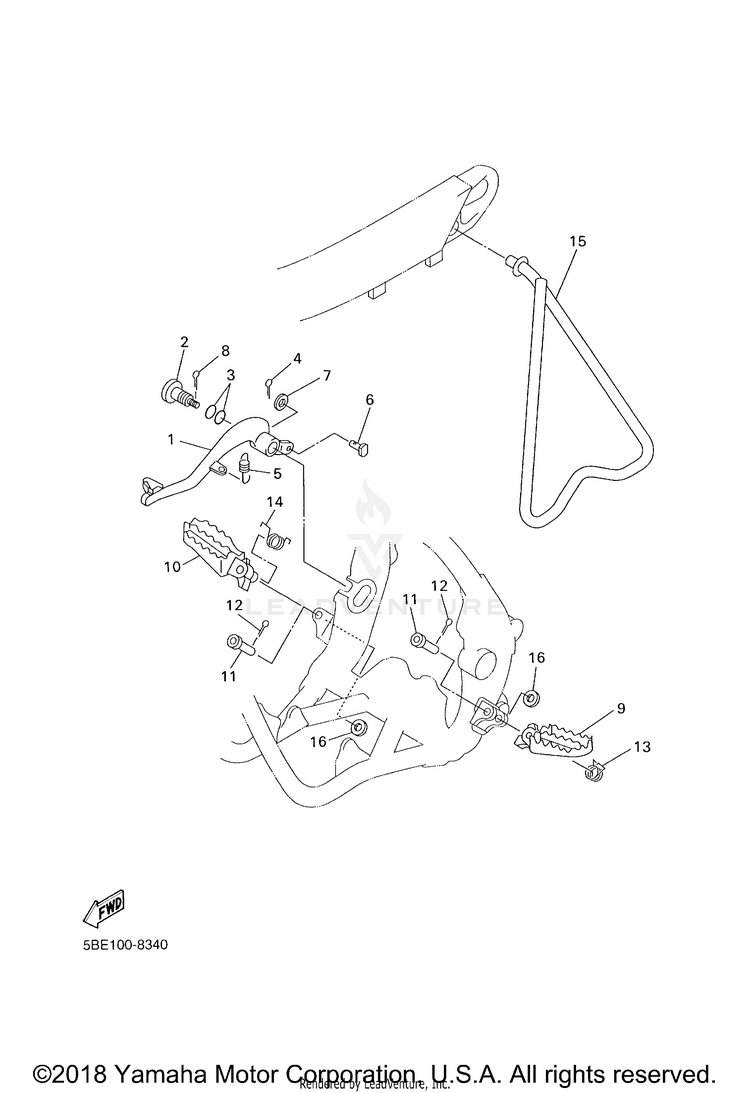 Stand Footrest Schematic