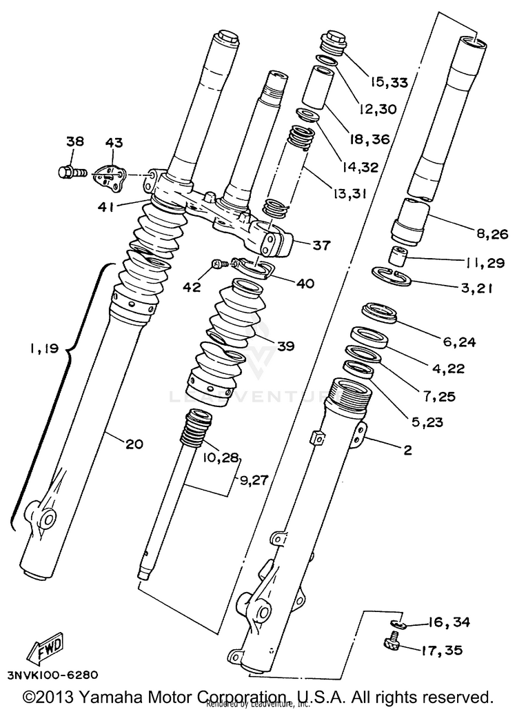 Front Fork Schematic
