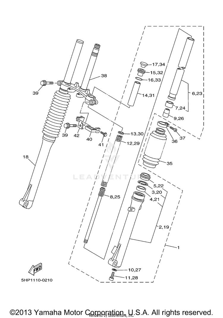 Front Fork Schematic