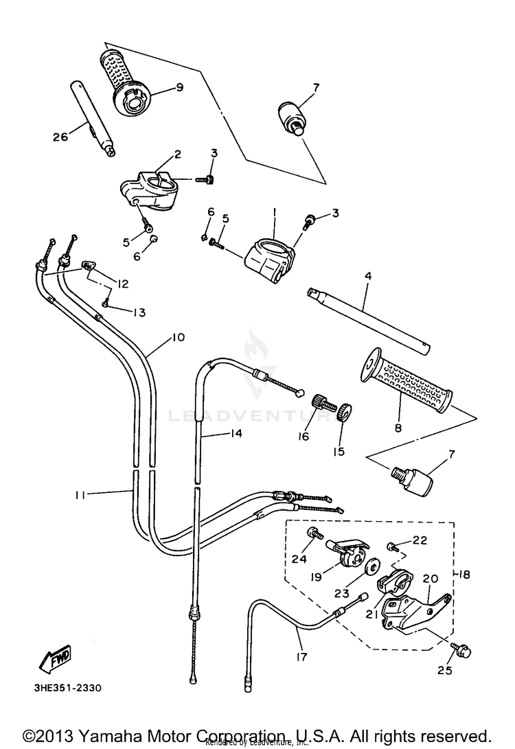 Steering Handle Cable Schematic