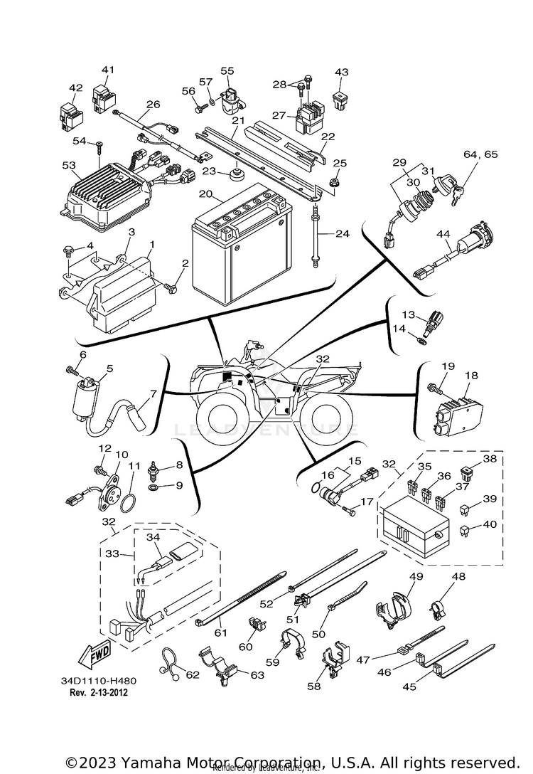 Electrical 1 700 FI  EPS 4WD SPECIAL EDITION - YFM7FGPSEZ - 2010 Schematic