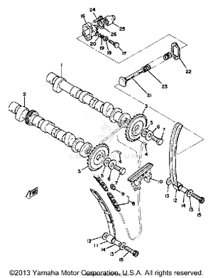 Camshaft Chain Schematic