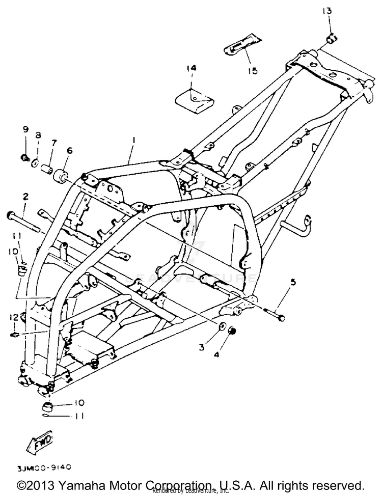 Frame BLASTER - YFS200E_MN - 1993 Schematic