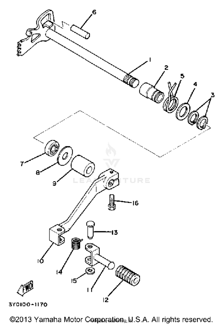 Shift Shaft Schematic