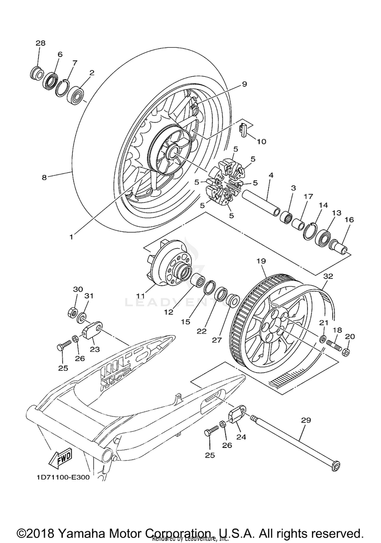 Rear Wheel Schematic