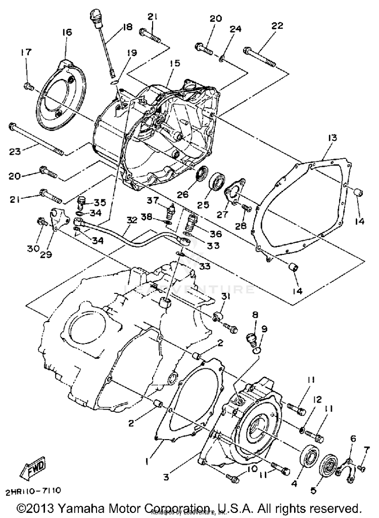 Crankcase Cover 1 Schematic
