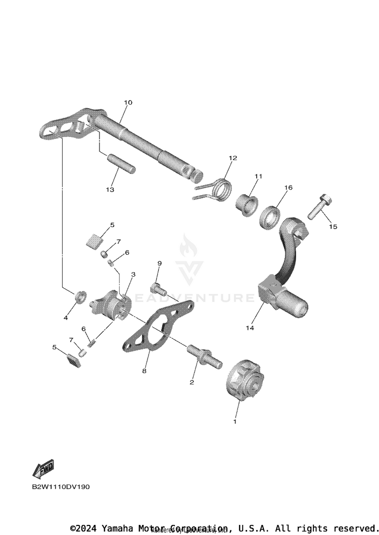 Shift Shaft Schematic