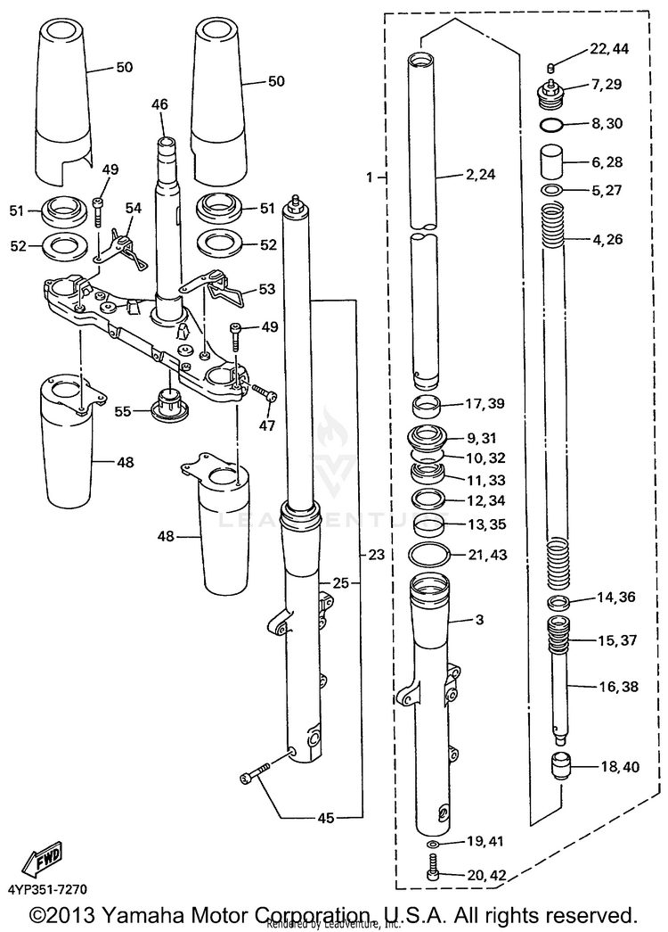Front Fork Schematic