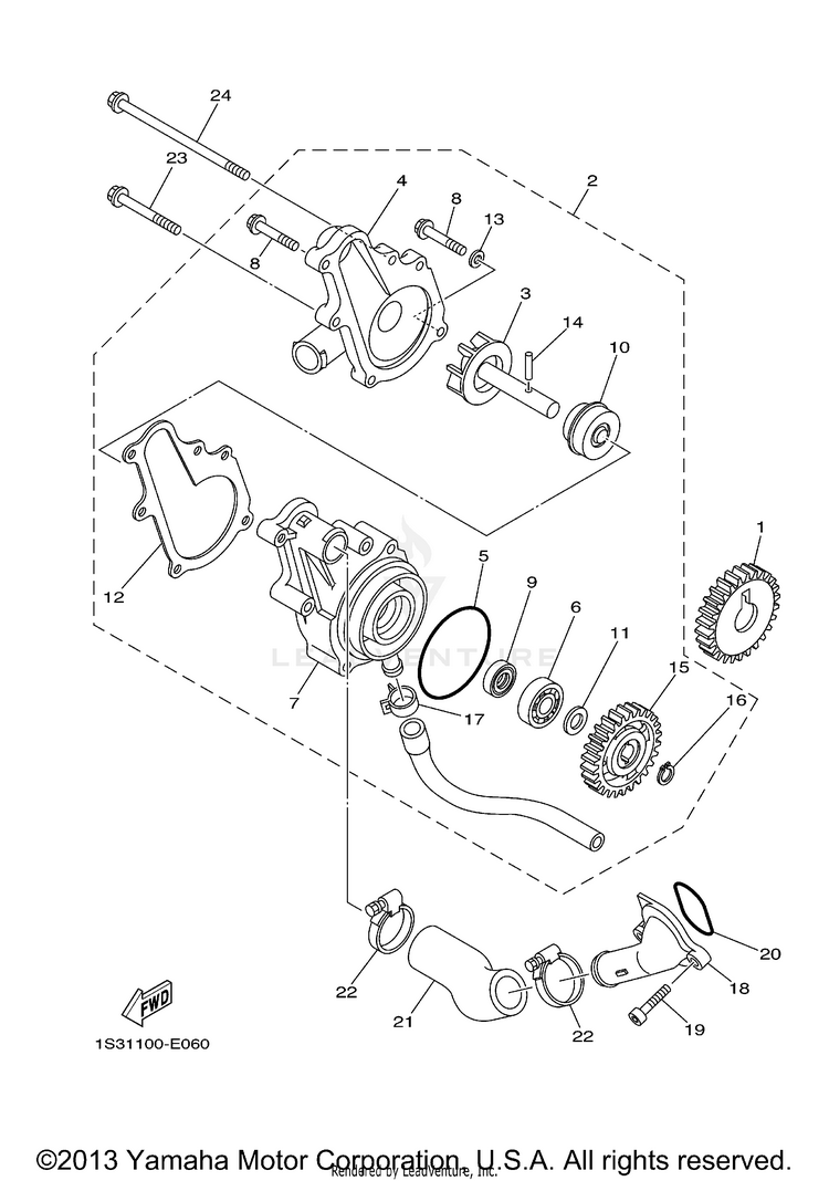 Water Pump 700 SPECIAL EDITION - YFM7RSEA - 2011 Schematic