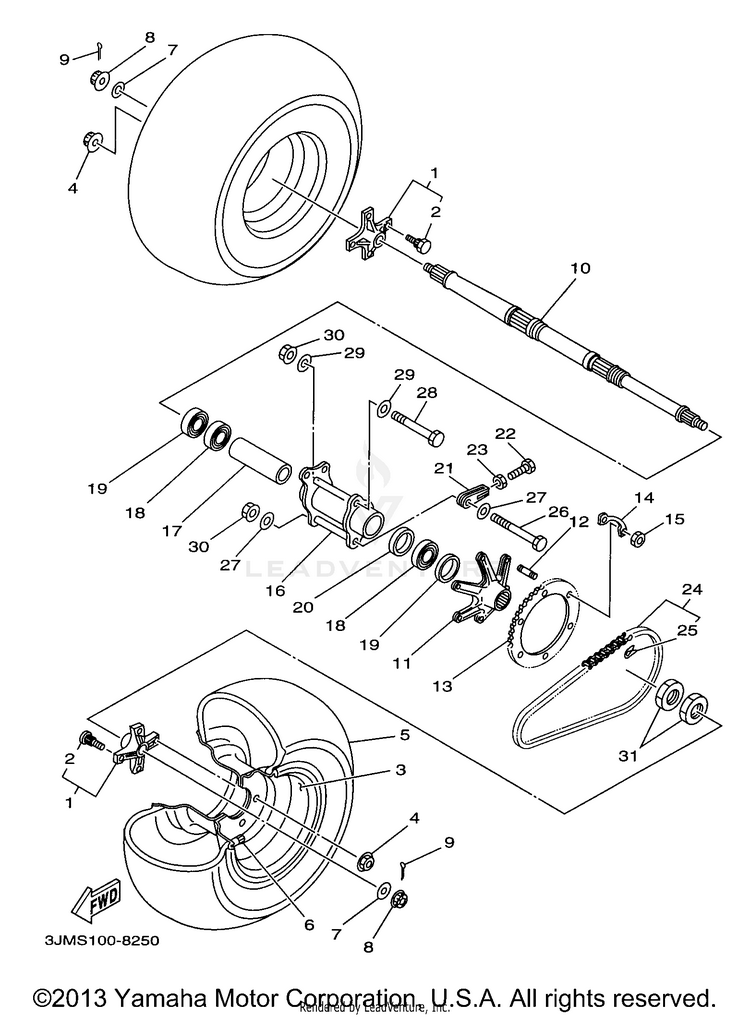 Rear Wheel Schematic
