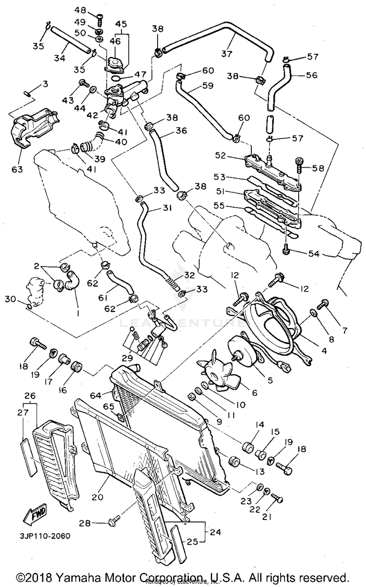 Radiator Hose Schematic
