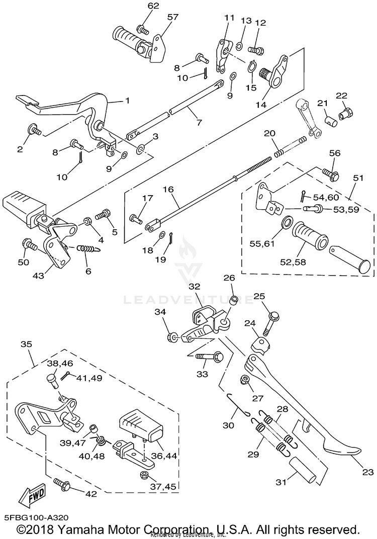 Stand Footrest Schematic