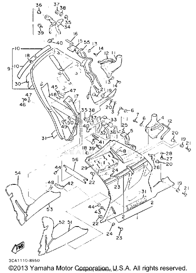 Cowling California Model Only Schematic