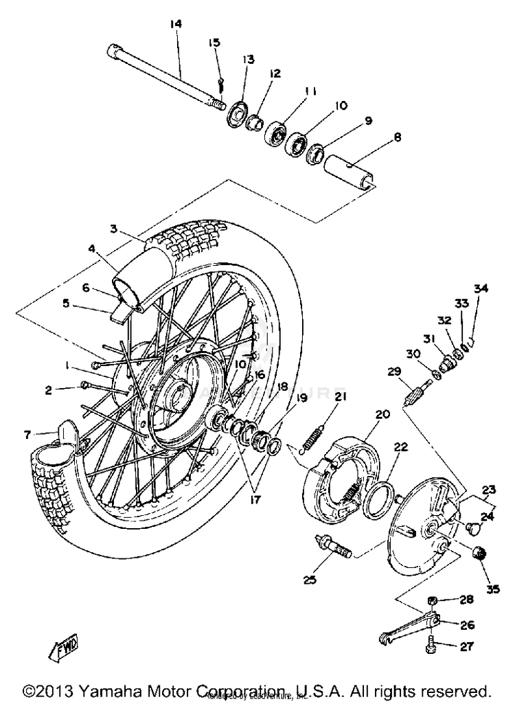 Front Wheel Schematic