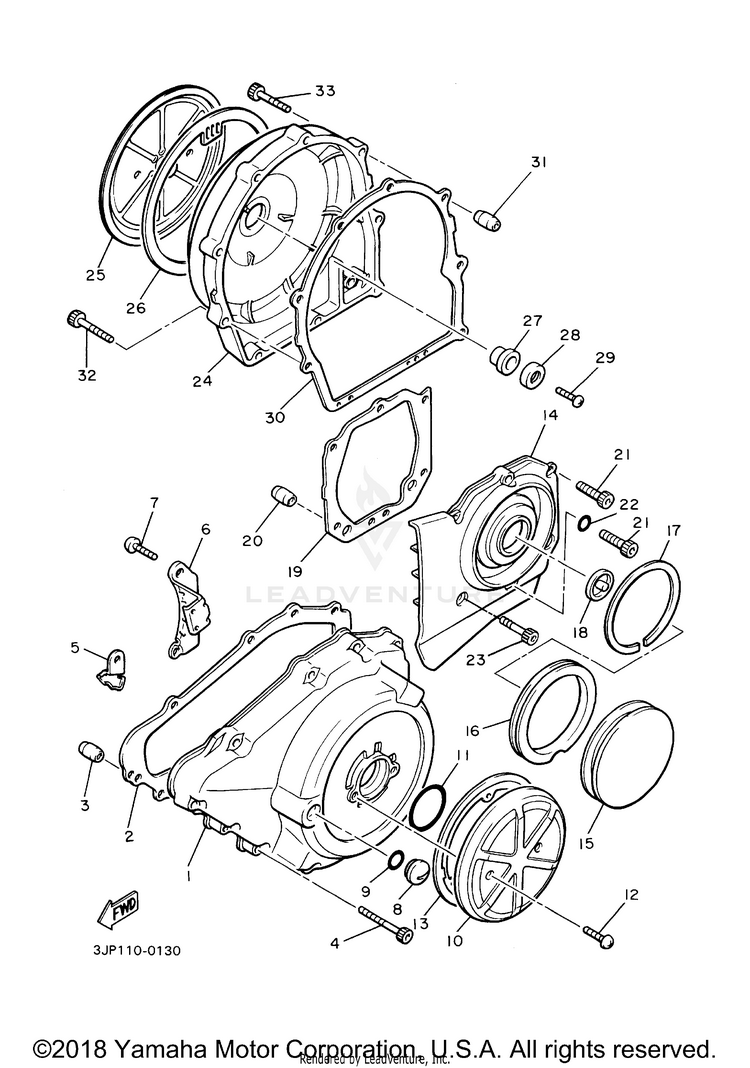 Crankcase Cover 1 Schematic