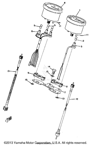 Speedometer & Tachometer Schematic
