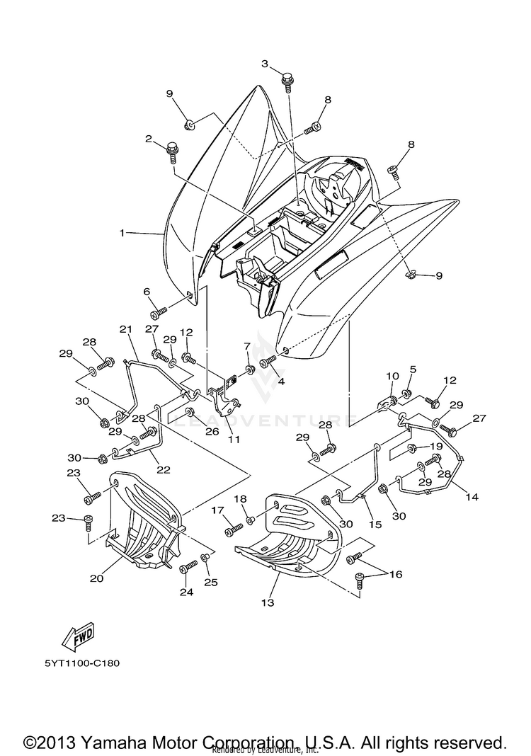 Rear Fender Schematic