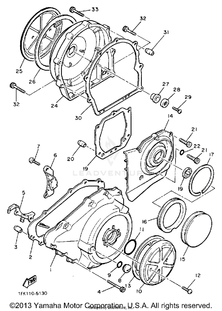Crankcase Cover 1 Schematic