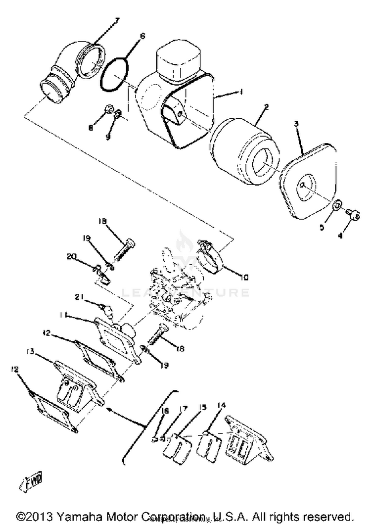 Intake Yz80a Schematic