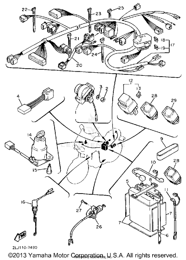 Electrical 2 California Model Only Schematic